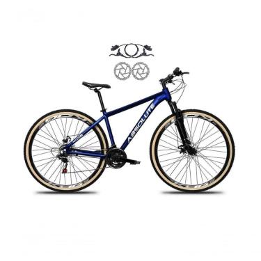 Imagem de Bicicleta Aro 29 Absolute Nero 5 Freios Disco Hidráulicos 24v Garfo Suspensão Pneu Faixa - Azul Tam.17