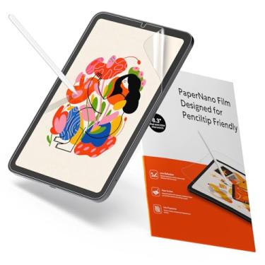 Imagem de KCT [Pacote com 2] Película Paper compatível com o novo iPad Mini 6 2021 (8,3 polegadas), antirreflexo, antidigitais e película fosca para iPad Mini 6 película protetora de tela 2021/iPad Mini 6ª geração para desenho/escrita, compatível com Apple Pencil