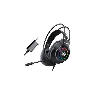 Imagem de Headset Gamer 5+ X5-2000, RGB, 7.1 Surround, Drivers 50mm, USB, Preto - 015-0082