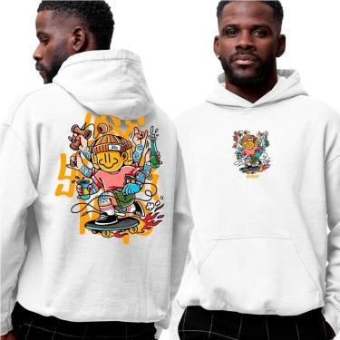Imagem de Moletom Estampado Algodão‎ Boy And Street Style Graphite Abstract-Unissex