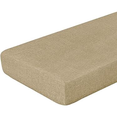 Imagem de Almofada De Assento De Balanço, Almofada De Banco Resistente à Água, Almofadas De Substituição De Espreguiçadeira, Almofadas De Assento, Tapete Para Jardim I, Khaki, 60x14 inch