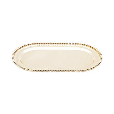 Imagem de Bandeja De Zamac Dourada 22, 5x13cm Lyor Dourado Único