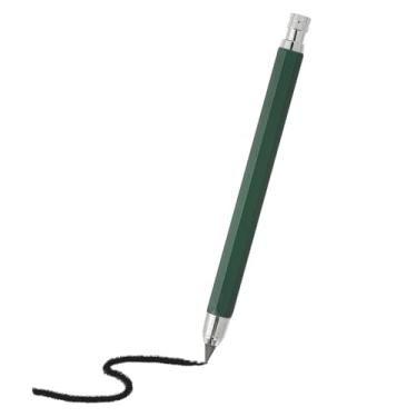 Imagem de PATIKIL 1 lapiseira de 5,6 mm, suporte mecânico para lápis de chumbo, grande suporte de metal automático com apontador para grafite, lápis, desenho, arte, esboço, madeira, verde, verde
