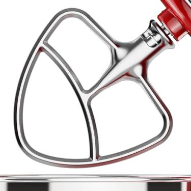 Imagem de Acessório de pá de aço inoxidável para batedeira KitchenAid, serve para tigelas de 4,5 a 5 litros, batedeira de borda flexível Kitchenaid FGREEBLE