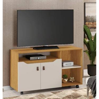 Imagem de Rack Seleto Para Tv Até 49" JCM movelaria - Cinamomo/Off