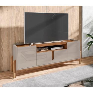 Imagem de Rack Lizz 1.90 Off White/Cedro - Casa D Móveis