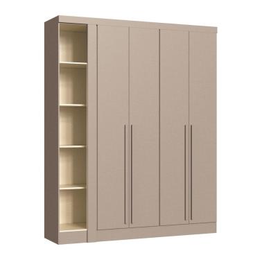 Imagem de Módulo Guarda-roupa de Canto 4 Portas 2 Gavetas Infinity Duna