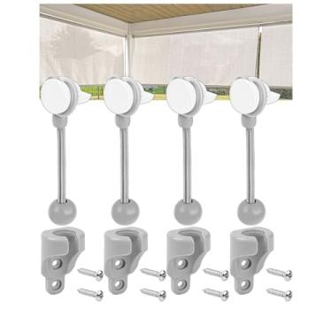 Imagem de CACELY Peças de reposição de sombra amarradas estendidas até 15 cm para Coolaroo Outdoor Roller Shade Novo modelo adequado para todas as versões de persianas externas (kit Bungee, 2 conjuntos