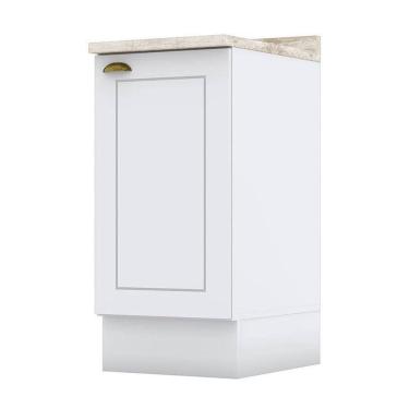Imagem de Balcão 1 Porta 40 Cm Nova York Branco Com Tampo Calcare – Henn