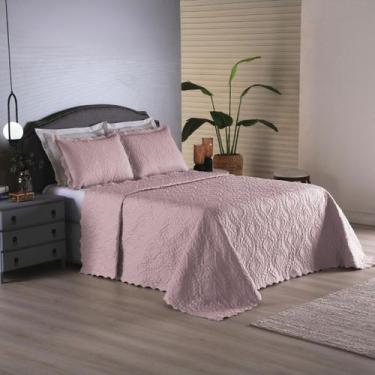 Imagem de Cobre Leito Liso Tamanho Queen Size Para Quarto Matelado - ENTROU COMP