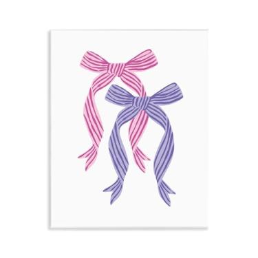 Imagem de Stupell Industries Design de arte de parede de arco duplo rosa e roxo por Krissy Mast, 35,5 x 28,5 cm