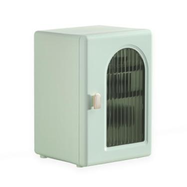 Imagem de Armário de xícara de água Multi camadas multifuncionais à prova de poeira Rack de armazenamento de copo de copo para mesa de café em casa xícaras de chá xícaras de chá (Verde)