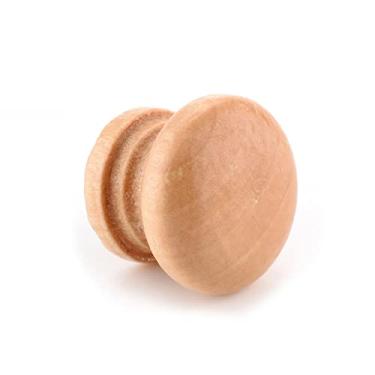 Imagem de Puxador de porta deslizante AAPIE Puxador de gaveta de 2,5 x 2 cm para armário de cozinha, maçanetas de guarda-roupa, ferragens de móveis, puxadores de porta de madeira natural, 10 peças para cômoda