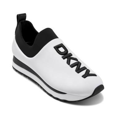 Imagem de DKNY Tênis feminino Jadyn Everyday Slip on Jogger, Branco, 39