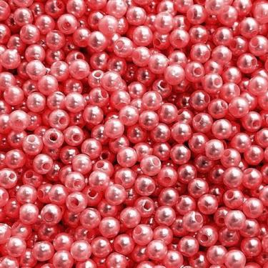 Imagem de PÉROLA DE ABS LISA Nº 04 20G PEROLA 4MM - IMPORTAÇÃO, Vermelho claro