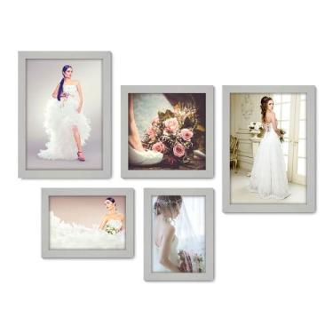 Imagem de Kit Com 5 Quadros Decorativos - Noiva - Salão de Beleza - 221kq01b - A