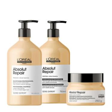 Imagem de Kit L'Oréal Professionnel Absolut Repair Gold Home Care 750 ( 3 produt