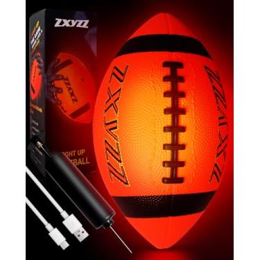 Imagem de Zxyzz Bola De Futebol Recarregável Que Brilha No Escuro, Presente De Aniversário Para Meninos De 6, 7, 8, 9, 10, 11, 12, 13, 14 E 15 Anos, Bola De Futebol Iluminada Nº 6, Perfeita Para Ideias De Es