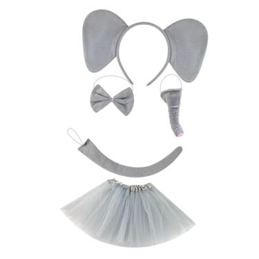 Imagem de UGPLM Fantasia de elefante, festa cosplay para festa de ano novo cosplay, com Saia