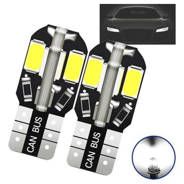 Imagem de Lâmpadas Led T10 Pingo 8 Leds Smd Branco 6000k Canbus - Lumi