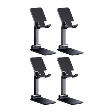 Imagem de Kit Atacado 4 Suporte Tripé Mesa Celular Retratil Portátil Movel Table