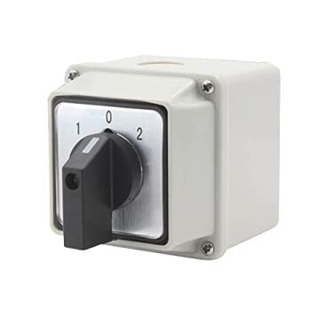 Imagem de Interruptor seletor de comutação universal, com caixa à prova d'água de instalação, 3 posições 8 terminais, interruptor de transferência de energia, geradores de motor LW26-25A 440V 25A, seletor de