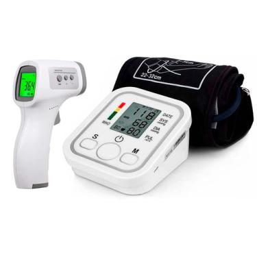 Imagem de Aparelho Medidor de Pressão Pulso Digital Braço Com Voz e Tela LCD Fon