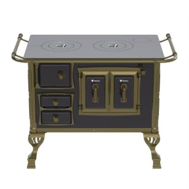 Imagem de Fogão a Lenha N 1 Colonial Preto Sem Tampa Saida Direita