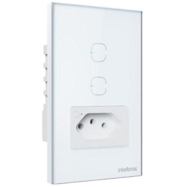 Imagem de Tomada Inteligente Intelbras Ets 2002 2 Teclas Branco