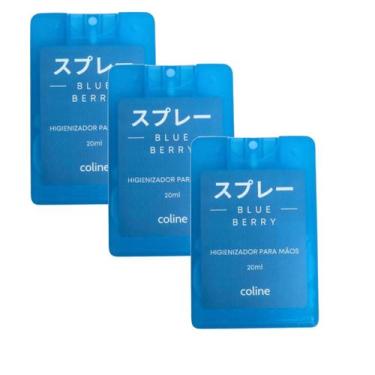 Imagem de Kit 3 Higienizadores Para Mãos De Bolso 20ml Com Fragrância - Coline, 