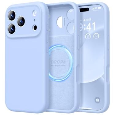 Imagem de LOVE 3000 Capa projetada para iPhone 17 Pro, silicone premium [compatível com Magsafe] [forro de microfibra macio antiarranhões] capa protetora à prova de choque para homens mulheres de 6,3 polegadas