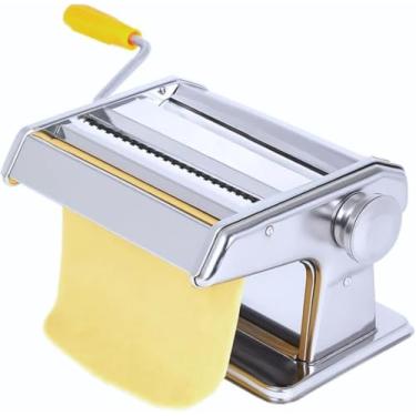 Imagem de Máquina Macarrão 3 Massas Cilindro Inox Lasanha Fettuccine (cinzaa)