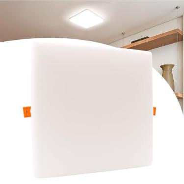 Imagem de Painel Led Borda Infinita 24w Embutir Sobrepor 2em1 Quadrado 6000k