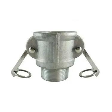 Imagem de 3/10.2 cm 2.5 cm 5.1 cm 6.3 cm 7.6 cm 10.2 cm 12.7 cm 15.2 cm BSPT rosca macho fêmea liga de alumínio encaixe de tubo conector adaptador de acoplamento rápido ranhura ranhura