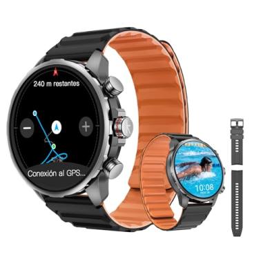 Imagem de Relogio Smartwatch kieslect Kr 3 Smart Watch Preto 47 mm, AMOLED HD de 1,5"