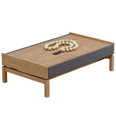 Imagem de Mesa de Centro Para Sala de Estar Retangular Esdras F06 Tauari Concret - Lyam Decor