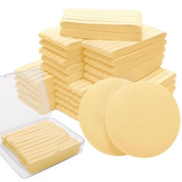 Imagem de Esponjas faciais Luxiv 240+1 unidade comprimidas com estojo
