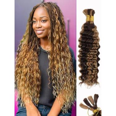 Imagem de Cabelo trançado humano LOLLY HAIR 12A P4/27 Ombre 18 polegadas 100g x2