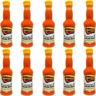 Imagem de Kit 10 Pimentas Carolina Reaper A Mais Forte do Mundo 150ml - Nativa