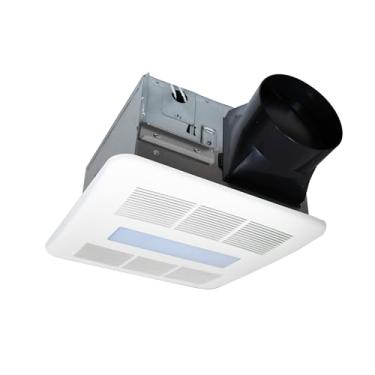 Imagem de Awoco Exaustor De Banheiro Com Luz Led, 90 Cfm, Ultrassilencioso, 0,8 Sone, Ventilador De Teto Para Banheiro Com Duto De 4 Polegadas, Ventilador De Ventilação Certificado Pela Etl.