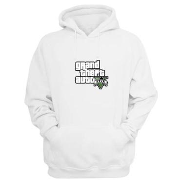 Imagem de Moletom Canguru GTA Blusa de Frio Com Capuz e Bolso Flanelada - Versit