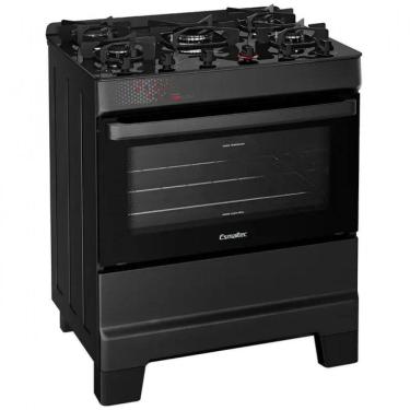 Imagem de Fogão Ideal Top 5 Bocas Automático Mesa de Vidro Bivolt Esmaltec