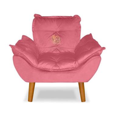 Imagem de Mini Poltrona Infantil Opalinha Estofada com Pés Palito  Conforto e Es