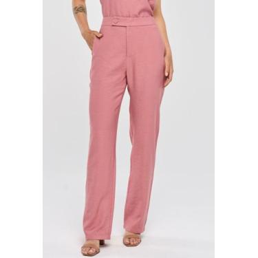 Imagem de Calça PKS Alfaiataria Em Viscose Rosê, M