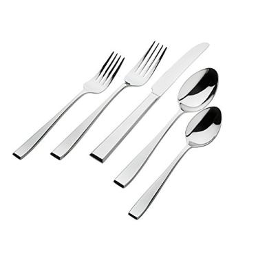 Imagem de Godinger Silver Art 18/0 20pc Chisel Flatware Set