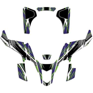 Imagem de Kit gráfico para Suzuki LTZ 400 (2003-2008) adesivos ATV Dirt Bike, decalque Quad Dirtbike Racing acessórios de motocross peças (verde)
