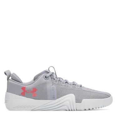 Imagem de Under Armour Tênis masculino Tribase Reign 6, Aço/Cinza Distante/Vermelho Racer, 38