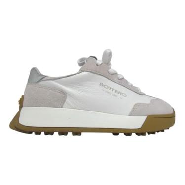 Imagem de Tenis Bottero Casual Feminino Sneakers Em Couro (Branco/Cinza, BR, Adulto, Numérico, 34)