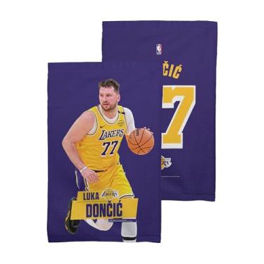 Imagem de Los Angeles Lakers NBA Luka Pacote com 2 toalhas para fãs 40,6 x 63,5 cm