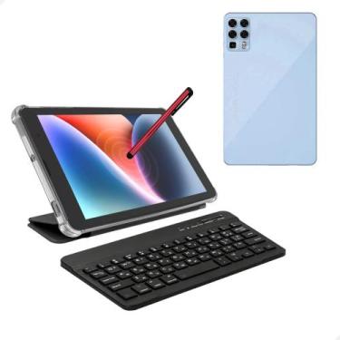 Imagem de Tablet T88 Smartphone barato teclado capa 256g+6g Ram - Marketplace